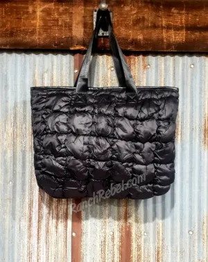 Black Puffer Tote #5262