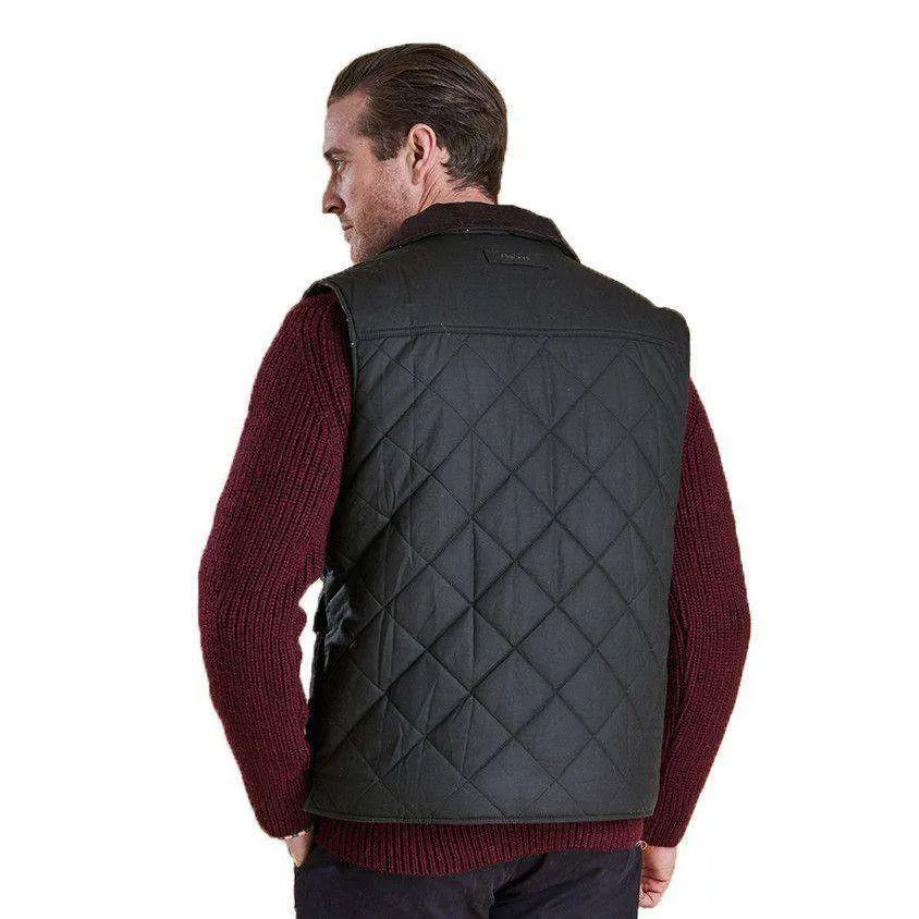 Boxley Quilted Gilet in Light Olive by Barbour