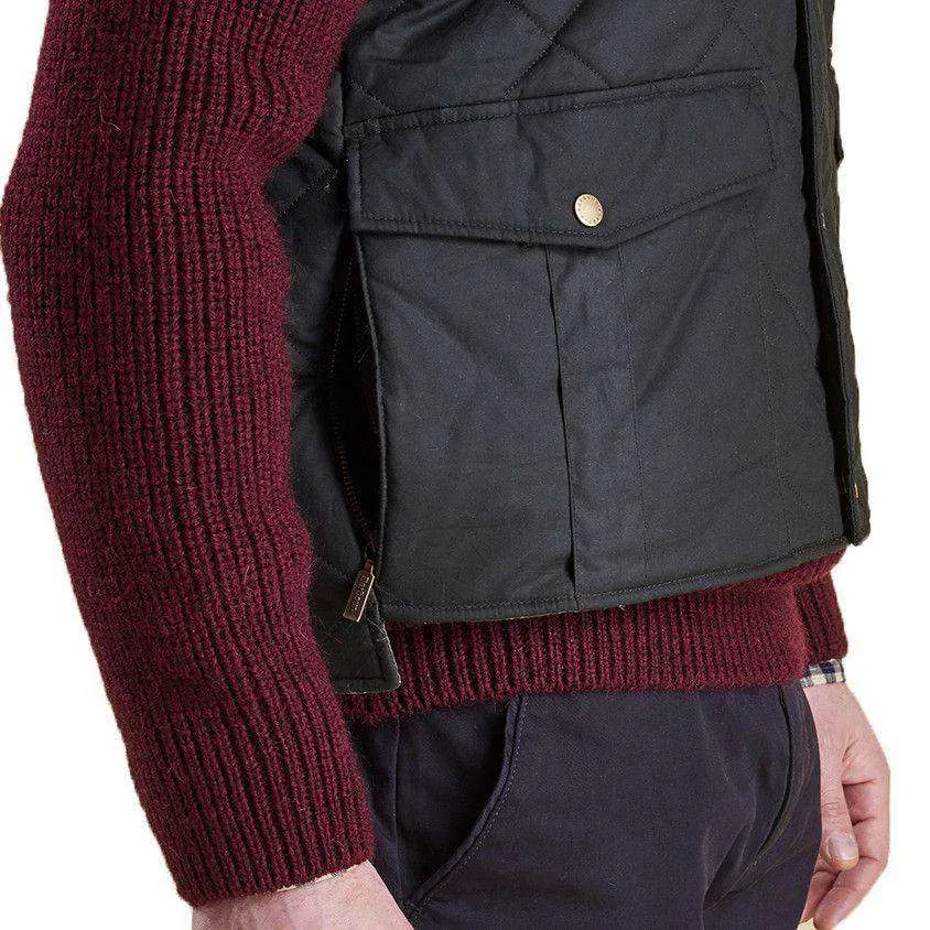 Boxley Quilted Gilet in Light Olive by Barbour