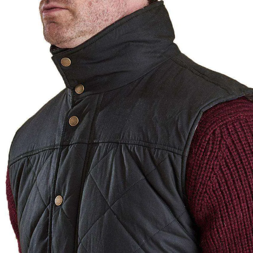 Boxley Quilted Gilet in Light Olive by Barbour