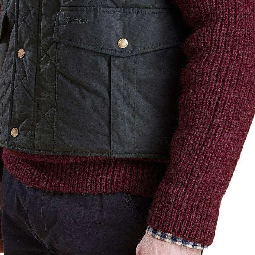Boxley Quilted Gilet in Light Olive by Barbour