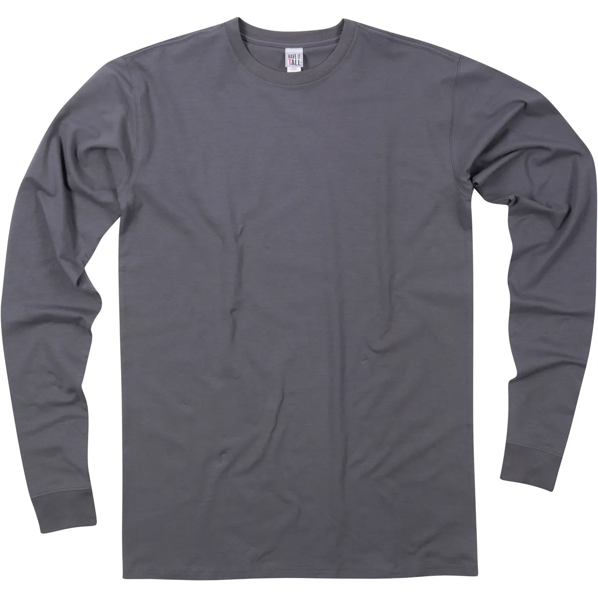 Have It Tall Long Sleeve T-Shirt - Cotton/Spandex 4 Way Stretch