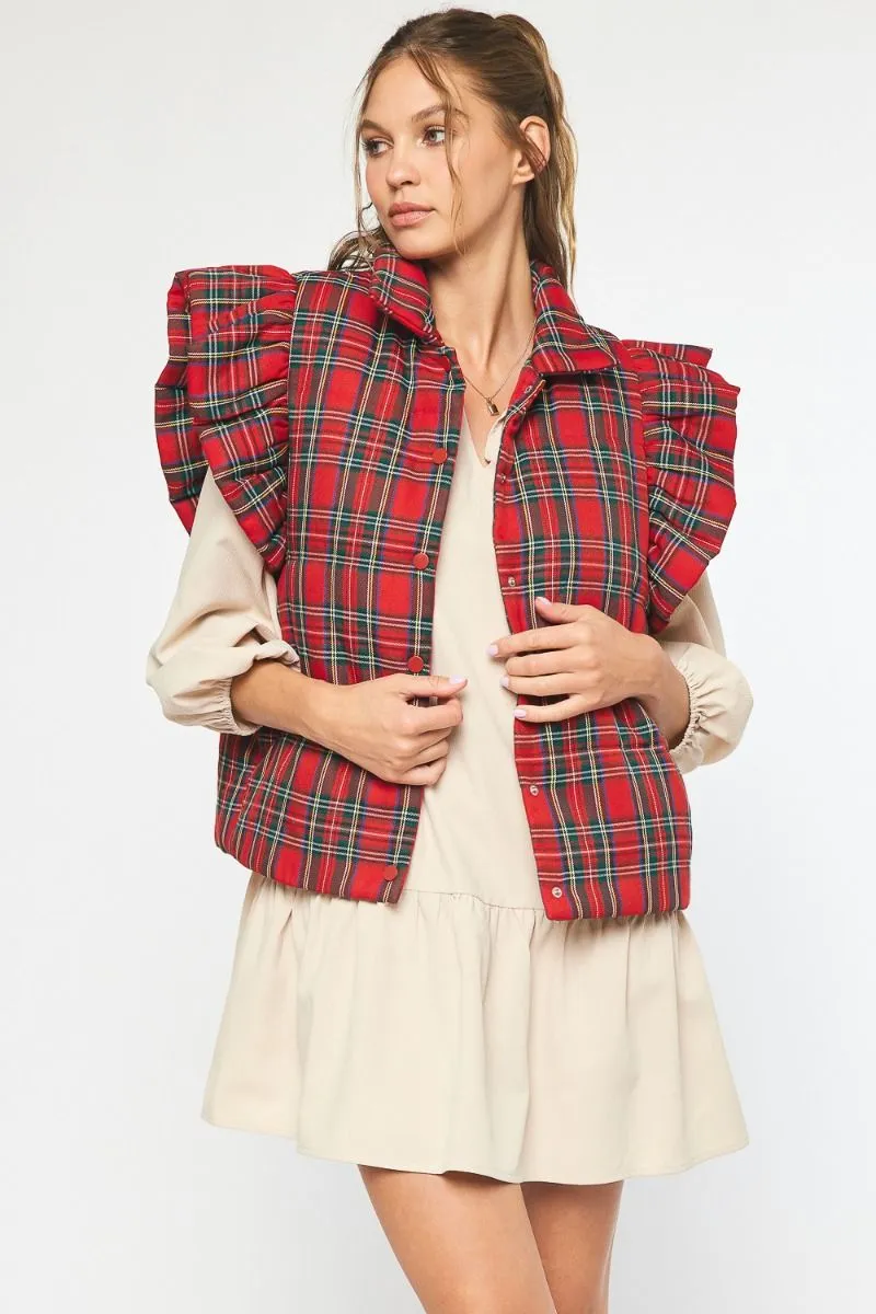 Plaid Vest