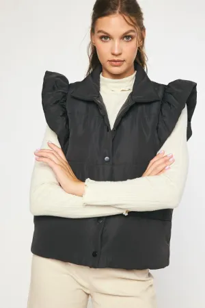 Puffer Vest in Black