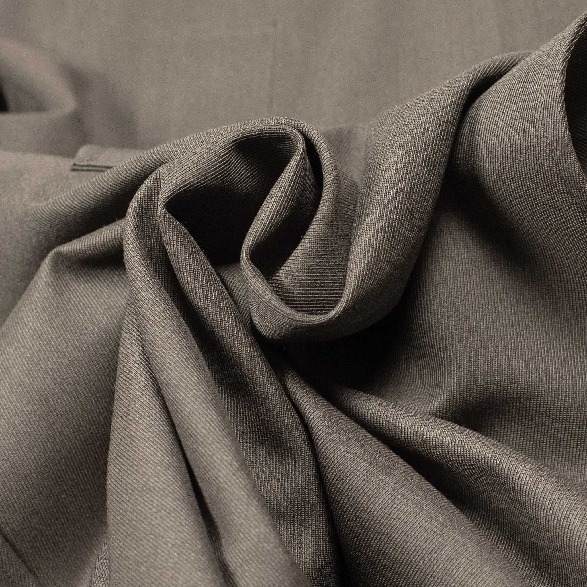 Walker coat in putty grey Britsh cavalry twill wool
