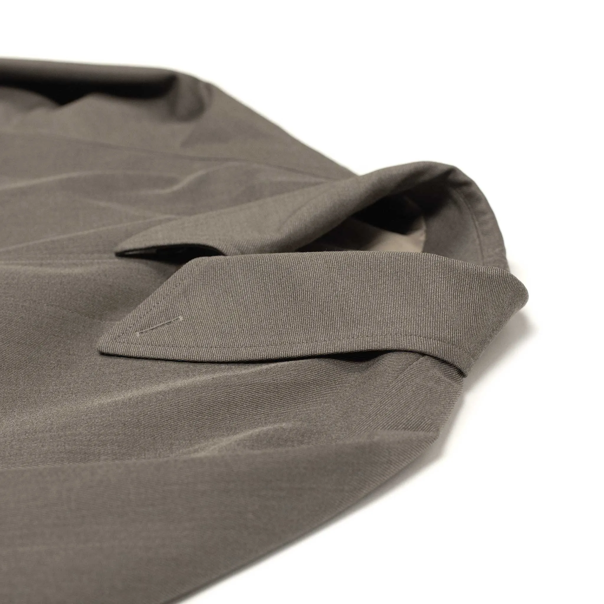 Walker coat in putty grey Britsh cavalry twill wool